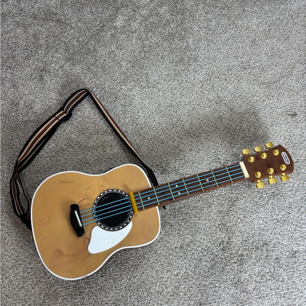 Little Tikes My Real Jam Acoustic Guitar No Strap Musical Instrument Works